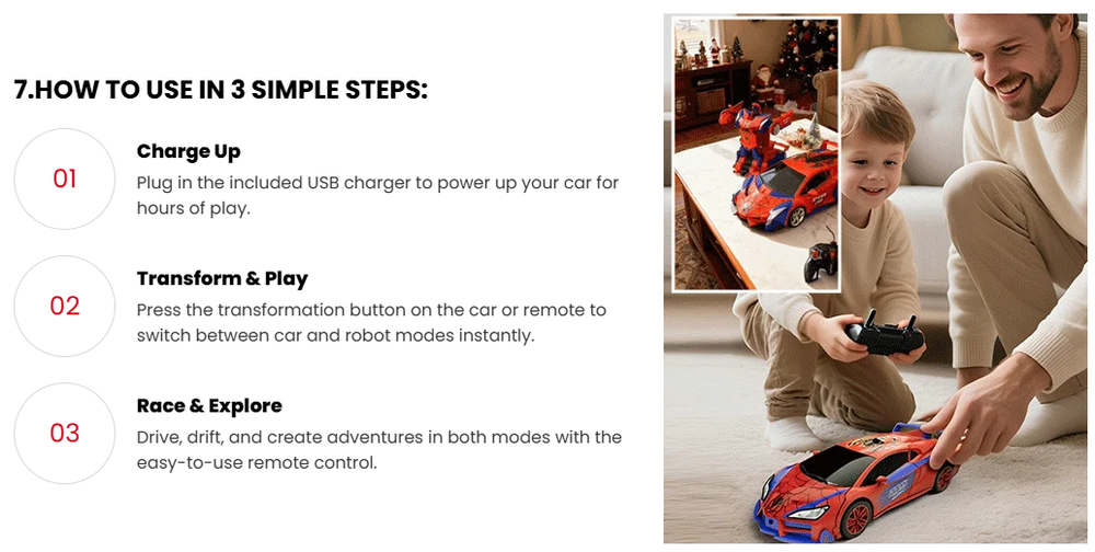 🤖🚗 Transforming Remote Control Robot Car